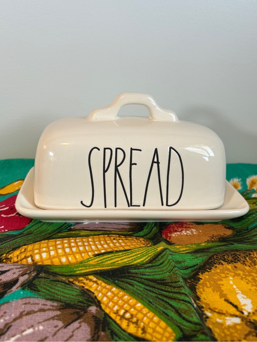 Rae Dunn “SPREAD” Butter Dish / Good Condition / Fun & Functional Design